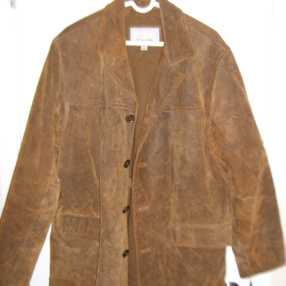 Wilson's Leather Men's Suede Coat Large
